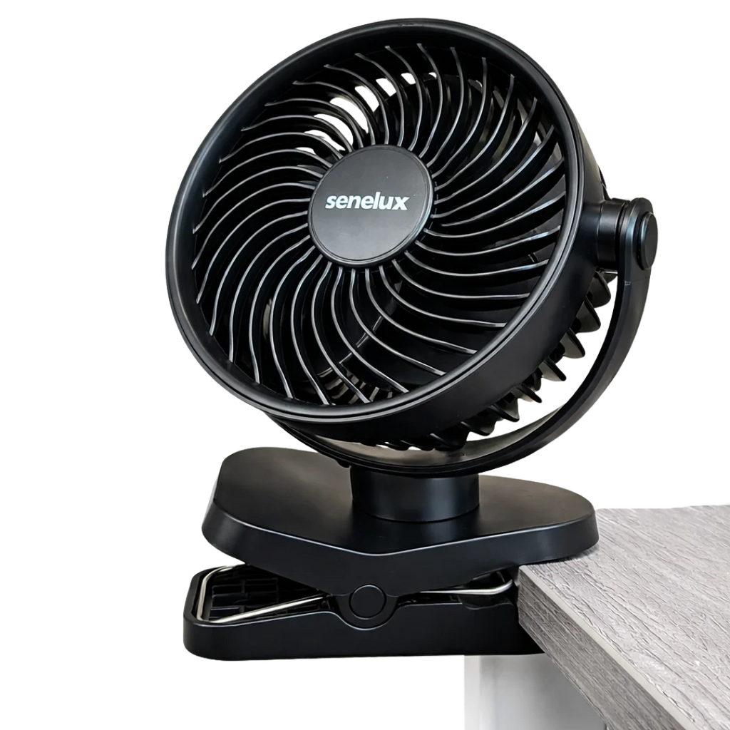 Ventilador inalámbrico con clip de 5" Senelux