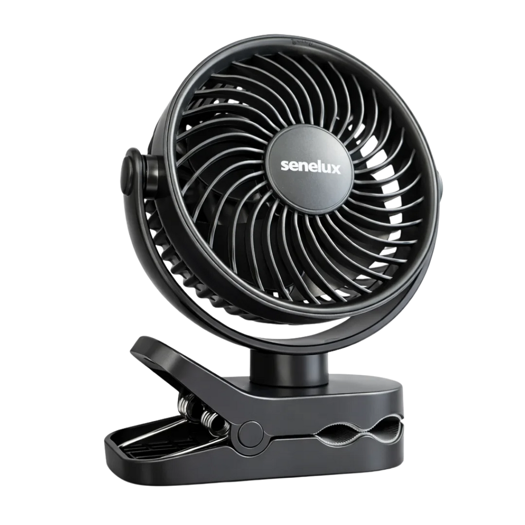 Ventilador inalámbrico con clip de 5" Senelux