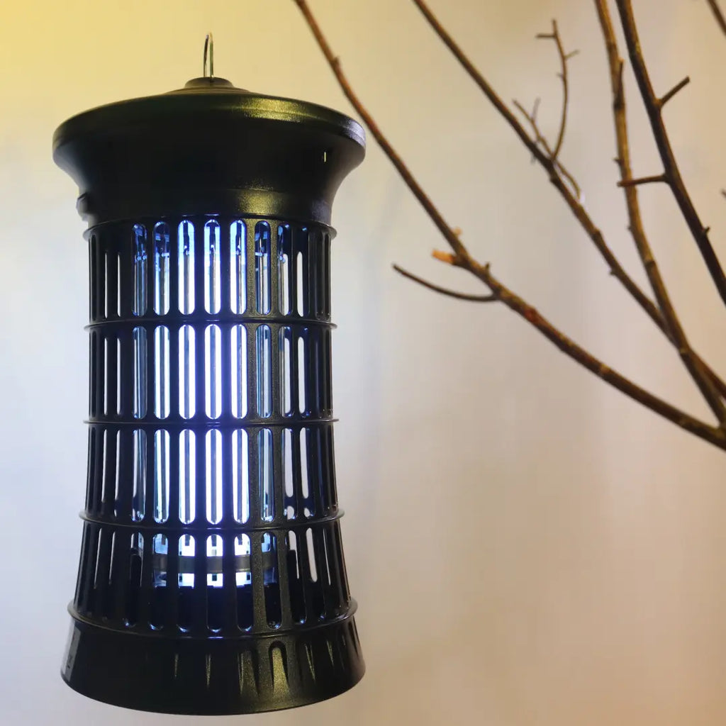 Lámpara Senelux Matamosquitos 4500V 20W, Trampa para Insectos y Mosquitos con Luz UV, Cubre 100m³ para Interiores, Jardines y Exteriores