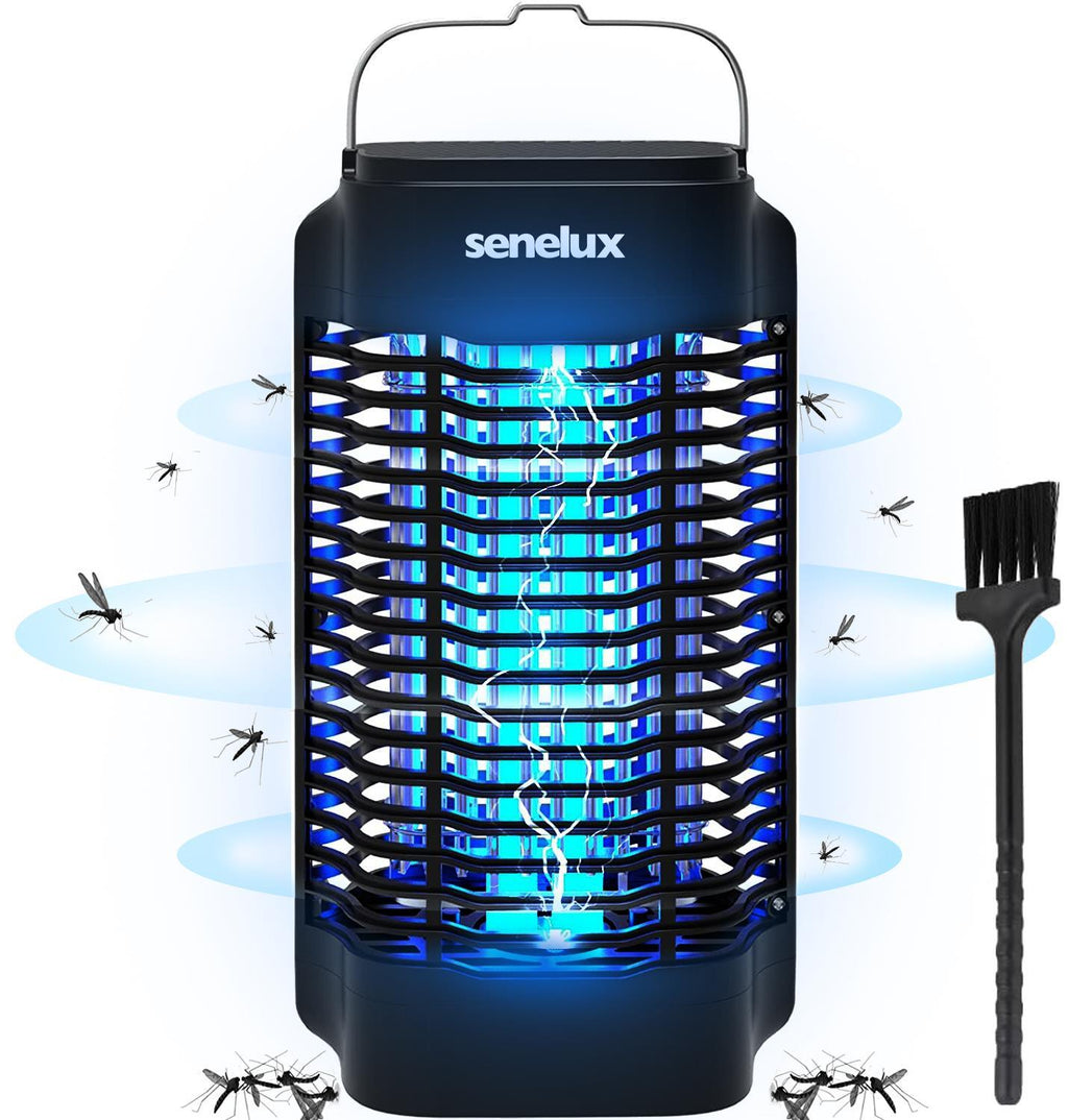 Senelux Matainsectos Eléctrico para Interiores y Exteriores 18W, 4200V Trampa para Insectos Voladores Plagas y Mosquitos